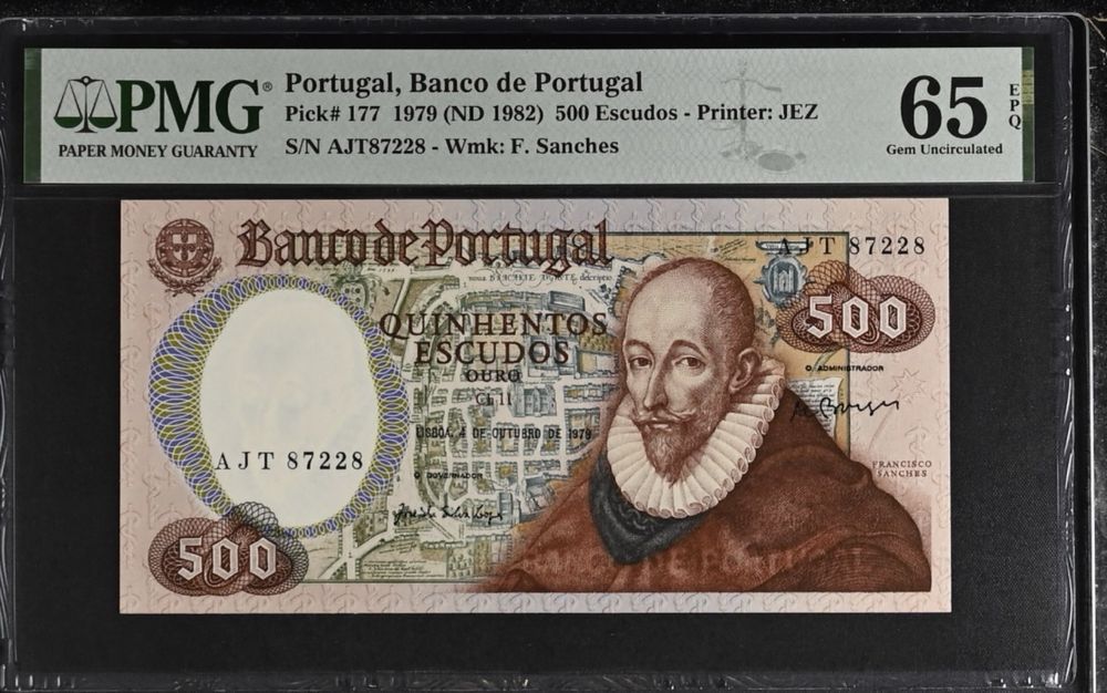 Nota 500 escudos certificada Francisco Sanches
