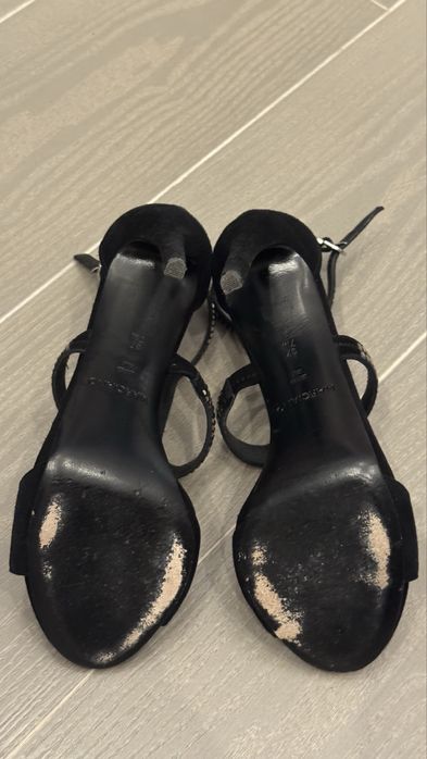 Туфлі Marciano чорні замшеві на шпильці, розмір 37