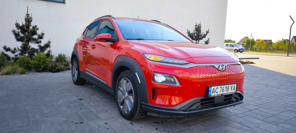 Hyundai kona 64kw, 20р. Їде 590км.!Максималка!Шкіра, асистенти, обігріви, обдуви Хюндай Кона