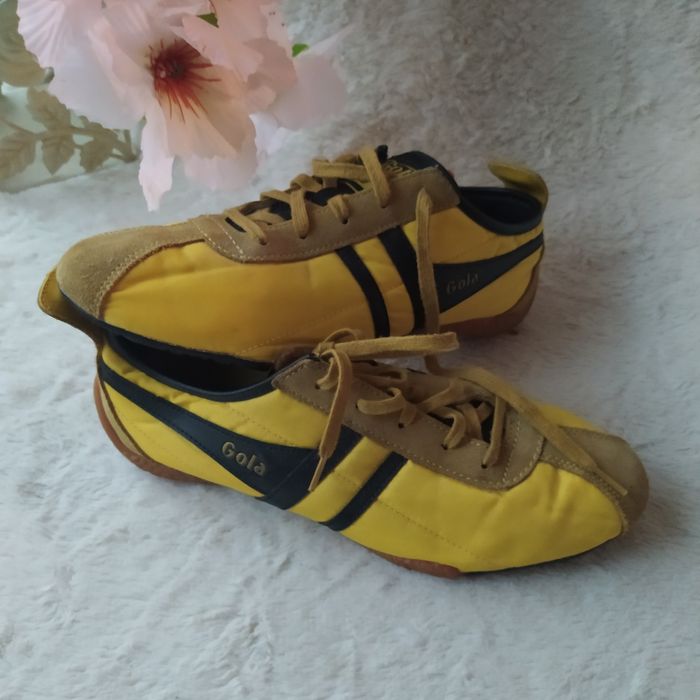 Buty sportowe męskie Gola 39 skóra naturalna żółte yellow premium