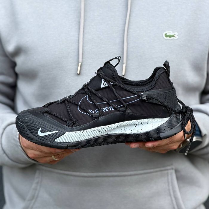 Кросівки Nike ACG Air Terra Antarktik low Gore-Tex Gore-Tex Black - White premium | Кроссовки Найк чоловічі