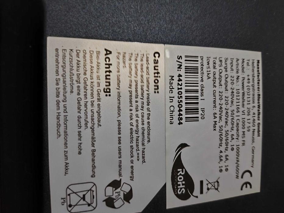 Ups Power Walker 1000vm
