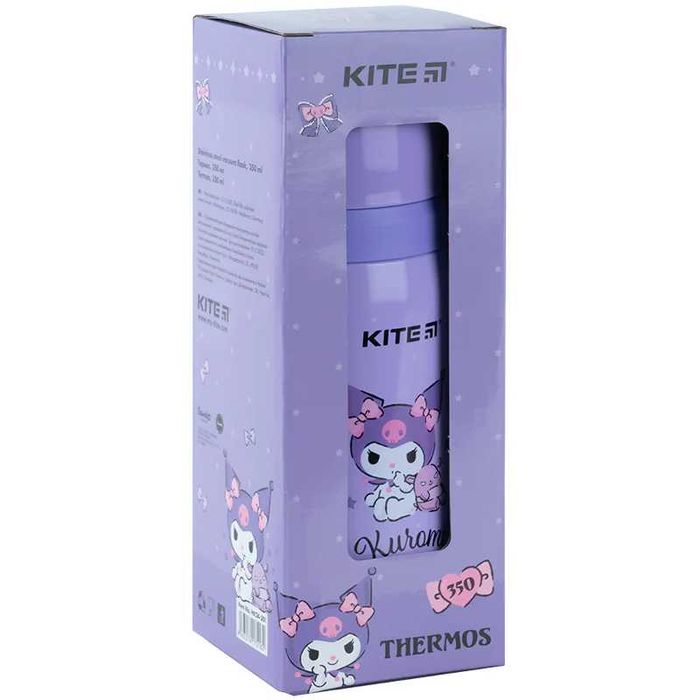 Пляшечка для води Kite Kuromi HK24-401, 550 мл_HK24-397, 500 мл, фіолетова_ТермосHK24-301. 350 мл