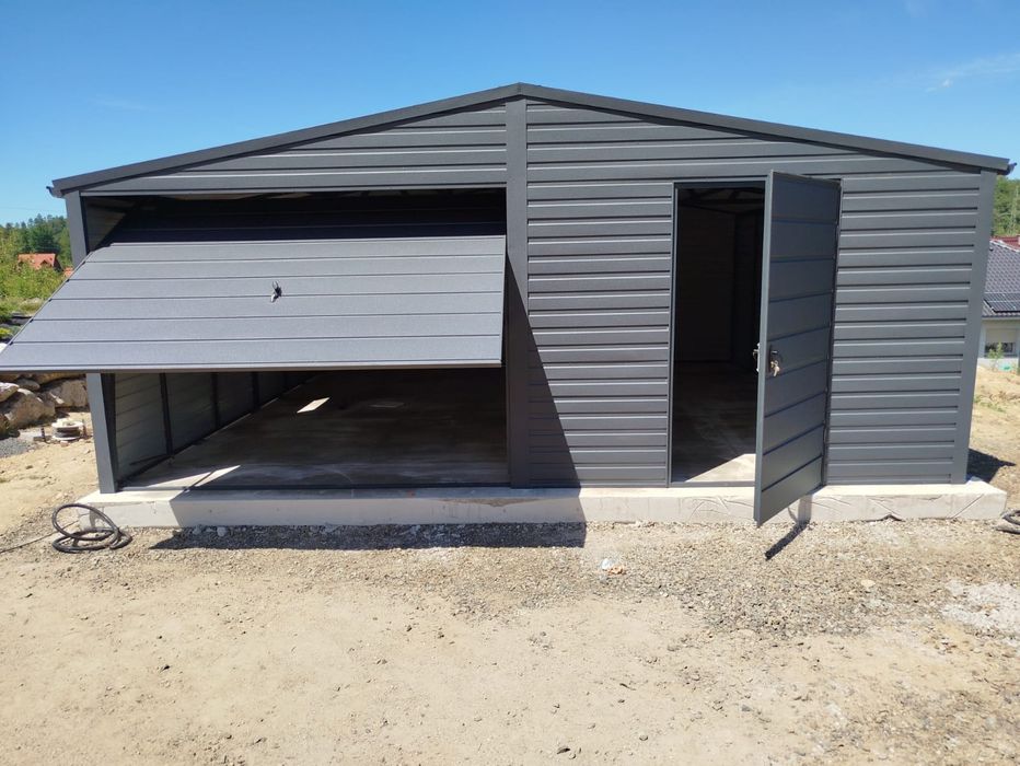 Garaż blaszany drewnopodobny PREMIUM montaż GRATIS