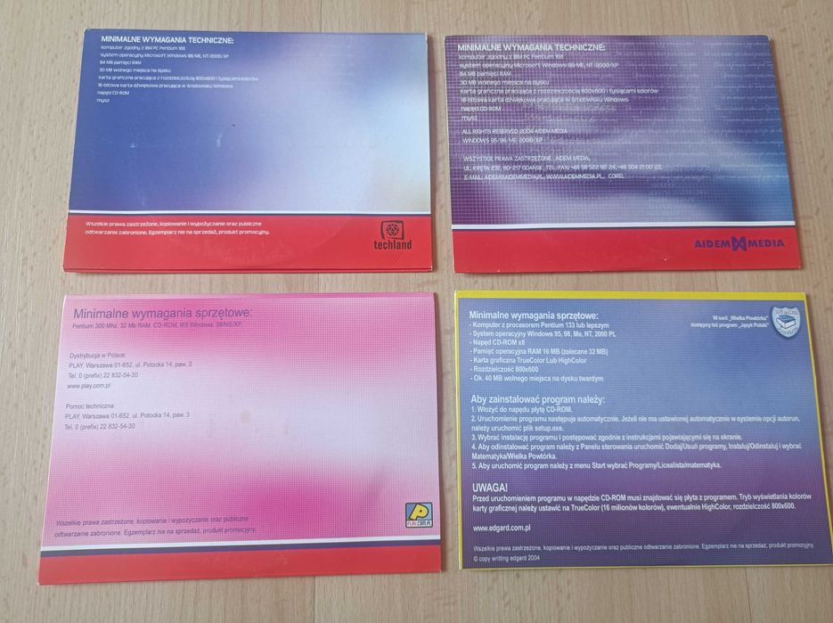 Płyty edukacyjne nowe