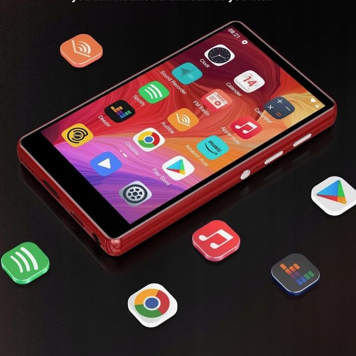 Odtwarzacz MP3 Bluetooth WiFi 80GB Android 4" Dotykowy MP4 Radio FM HiFi