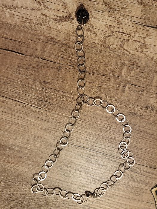 Colar de prata c/pedra