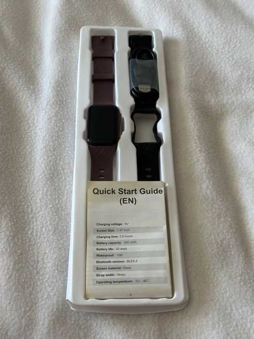 Smartwatch Blackview R10 Roxo + Bracelete Extra Preta Novo
