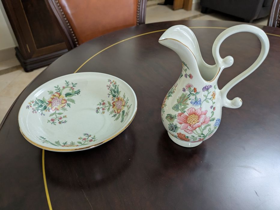 Vendo Conjunto Jarra Floral com Prato Imperial By Fapodel Portugal