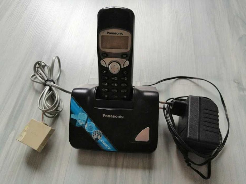 Telefon stacjonarny, bezprzewodowy Panasonic KX-TCD650PD + zasilacz.