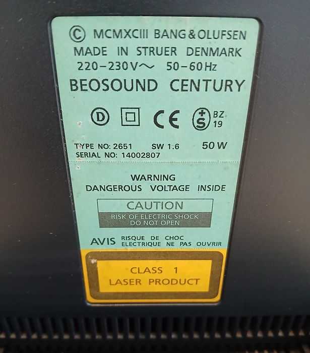 Aparelhagem Bang & Olufsen