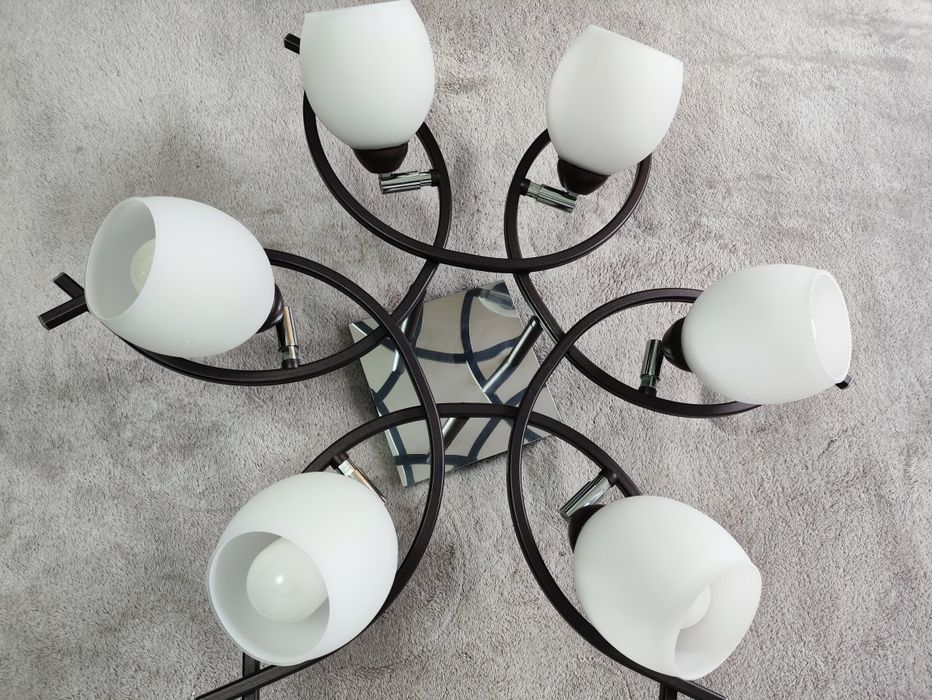 Żyrandol, lampa sufitowa, dwufazowa