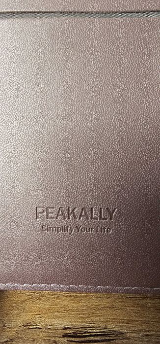 PEAKALLY Etui portfelowe z klapką skórzaną  + kieszenie na karty