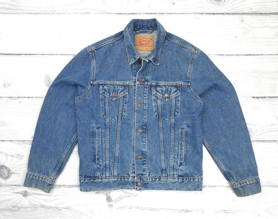 LEVI'S 70503 Vintage Italy Męska Kurtka Katana Jeans Dżinsowa Rozpinana L