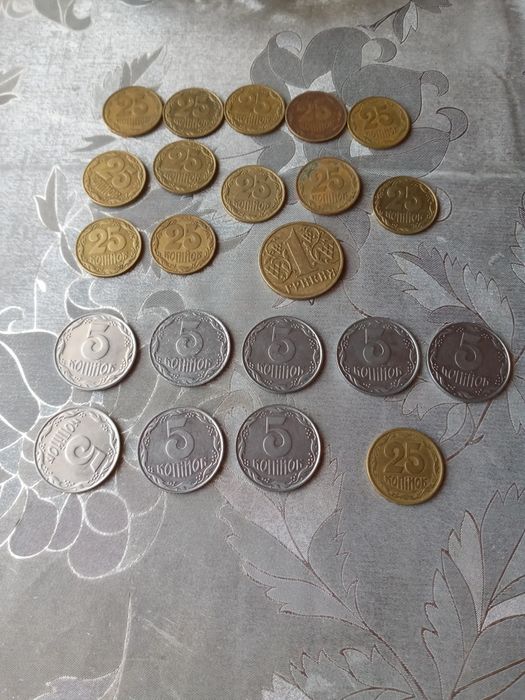 Украинские монеты 1992г