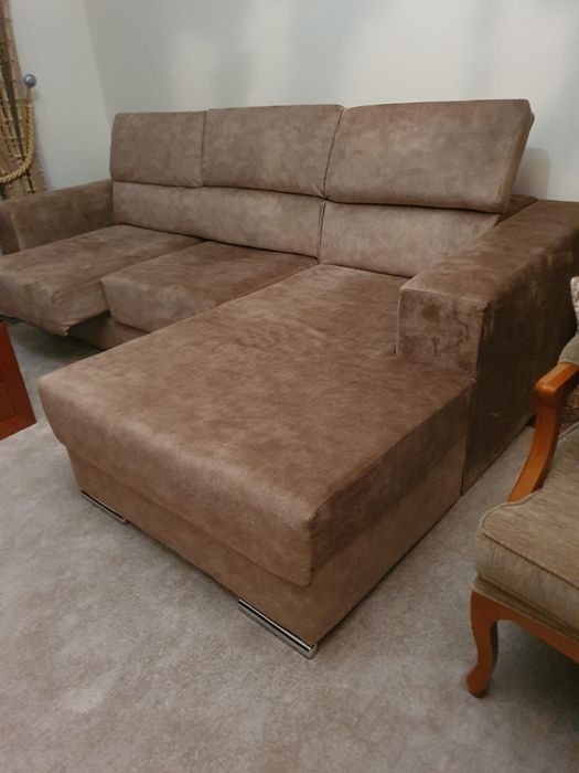 Sofá de canto extensível