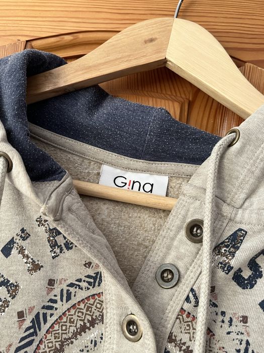 Bluza beżowa (+granat)