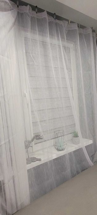 Firanka Na Okno + Drzwi Balkonowe - NOWE !!!