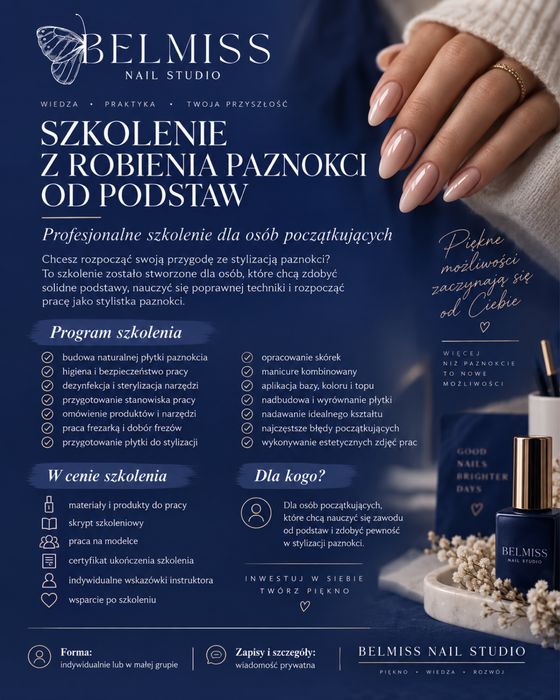 Szkolenie Stylizacja paznokci od podstaw