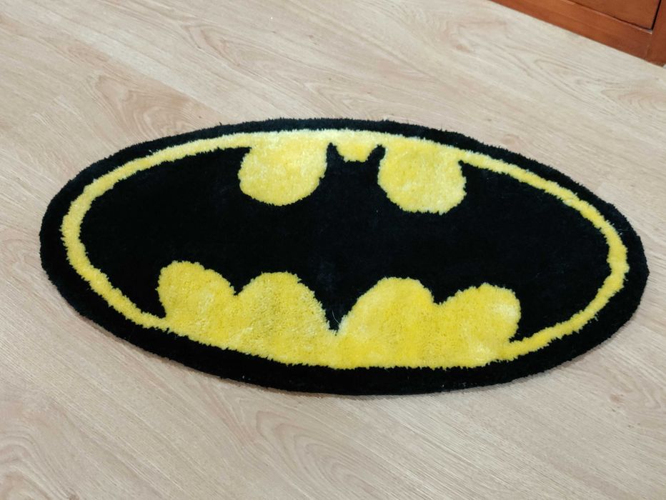 Tapete feito à mão em Lã acrilica Batman