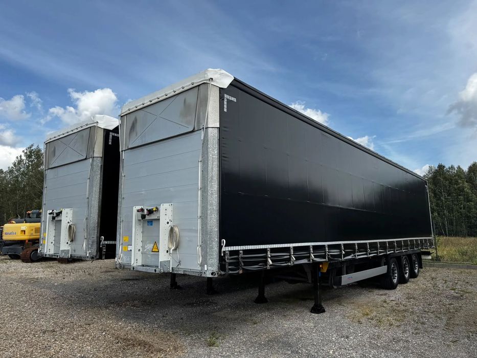 Schmitz Cargobull VARIOS- ‼️naczepa typu Standard lub Mega ‼️Wys 2,75 - 3.0m.Dach podnoszony regulowany 2 sztuki Sprzedam. ‼️Koła 385/55R22,5  3 Sztuki Do Sprzedaży - Atrakcyjne ceny Możliwy Zestaw DAF XF 480 19r