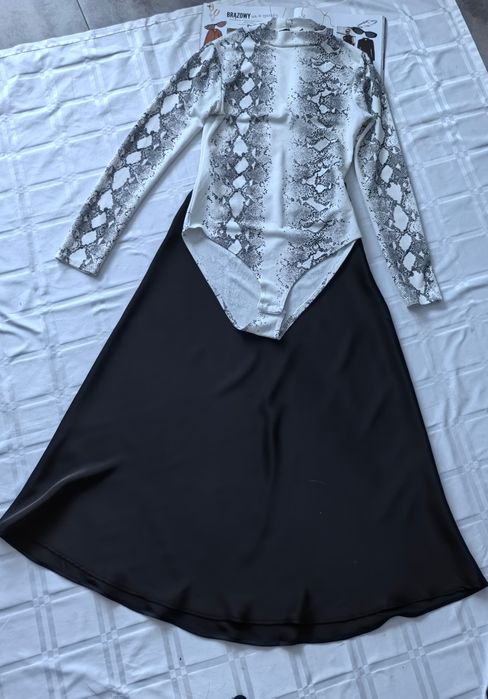 Body Damskie Biało - Czarne Boohoo r.36/38