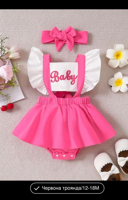 Сукня боді рожева