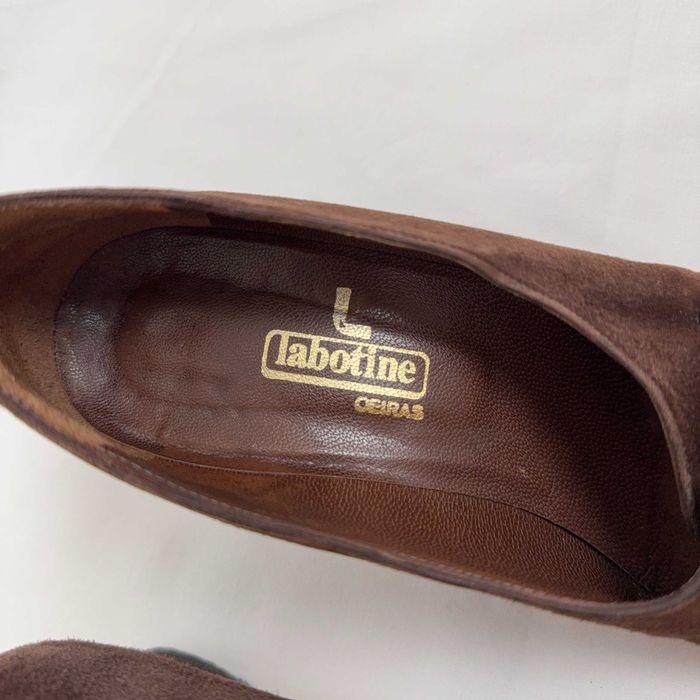 Sapatos Camurça Castanha Vintage Labotine Tam 35.5 (EU 35)