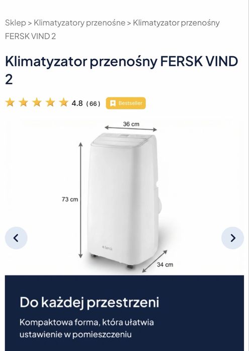 Klimatyzator przenośny FERSK VIND