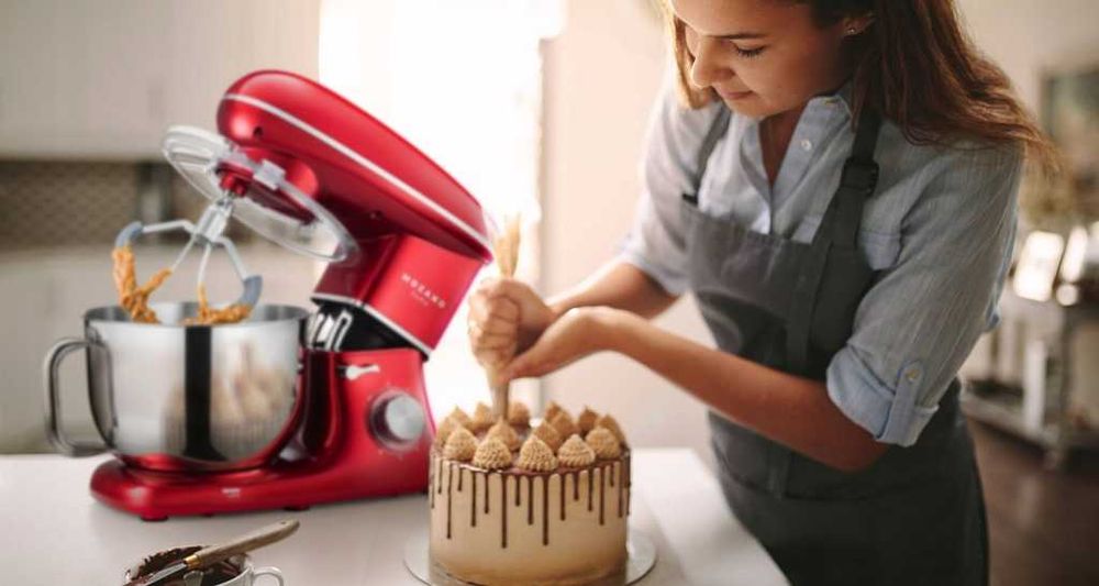 3200W MOCNY Robot kuchenny planetarny NIEZAWODNY 3 mieszadła 6,2L misa