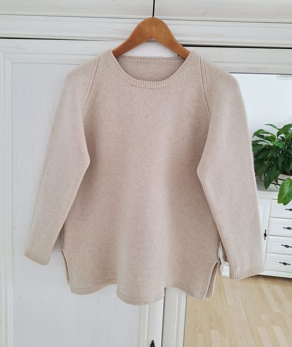 Kaszmirowy gruby sweter