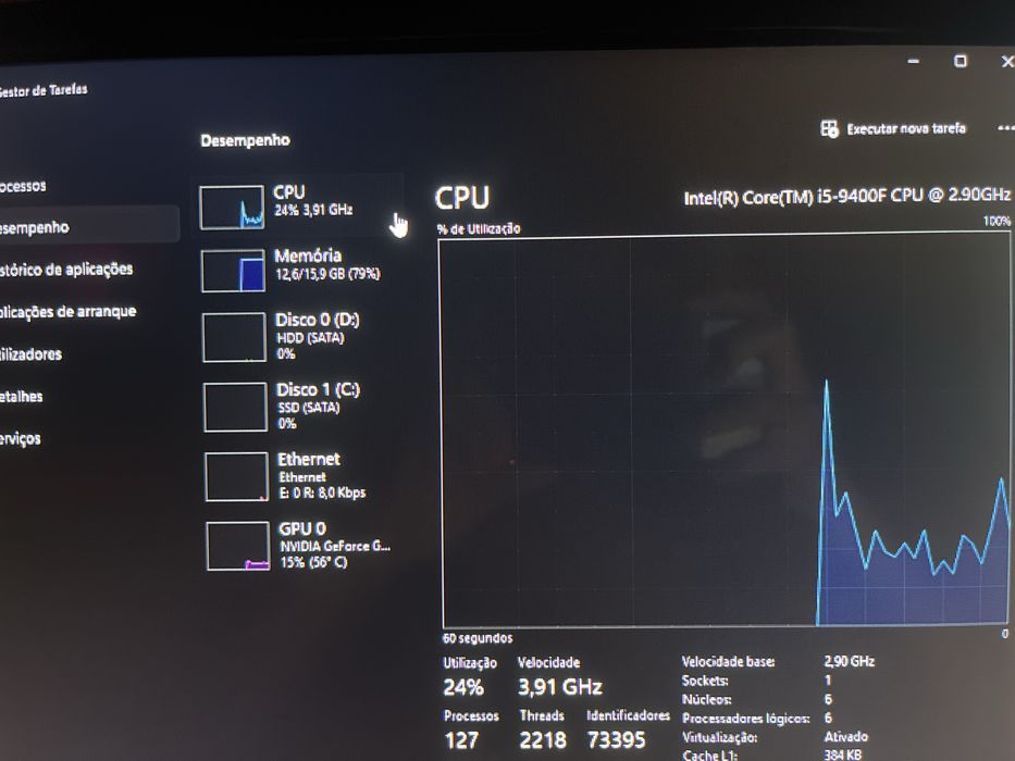 PC Gamer Usado: i5-9400F + GTX 1650 + 16GB RAM