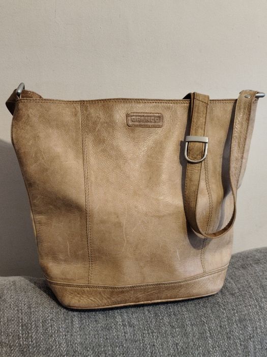 Skórzana torebka na ramię Branco