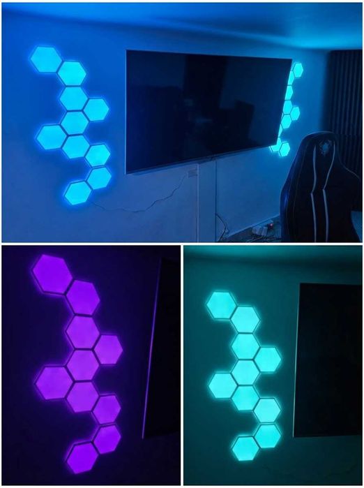 20 sztuk Govee Glide Hexa Light Panels – idealny setup na gaming room