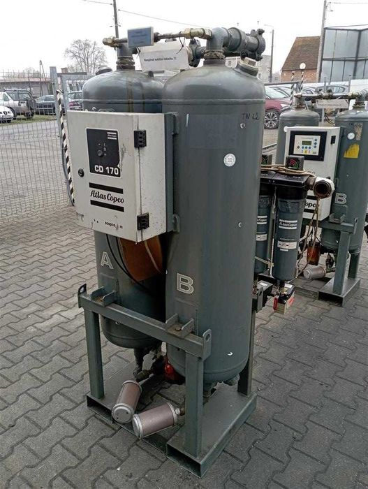 Osuszacz adsorbcyjny Atlas Copco CD170,6,12 m3/min.-nowe złoże