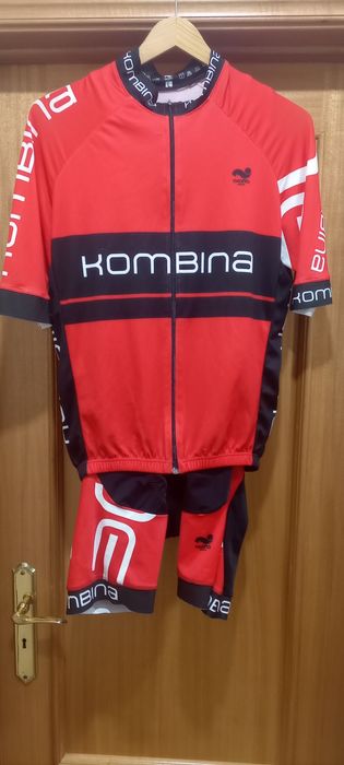 Jersey com Calção ciclismo tamanho L