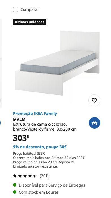Duas camas individuais, com colchões