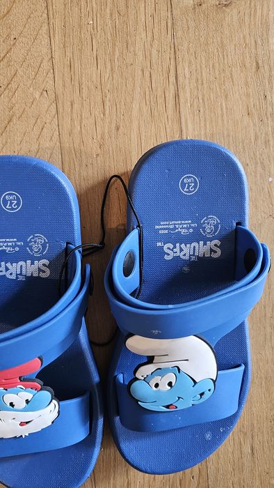 Nowe klapki basen Smerfy 27 dzieciece