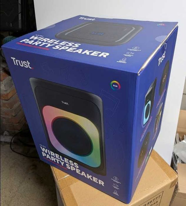Głośnik przenośny 50W do karaoke bluetooth LED RGB nieużywany nowy