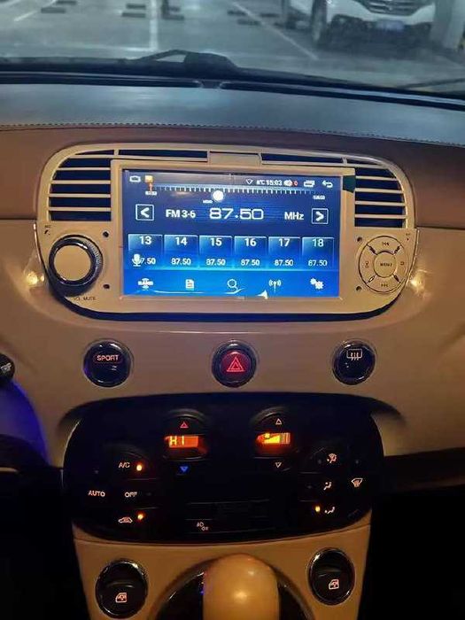 Nowe Radio/Nawigacja ANDROID Fiat 500 (07-15rok 2+32)