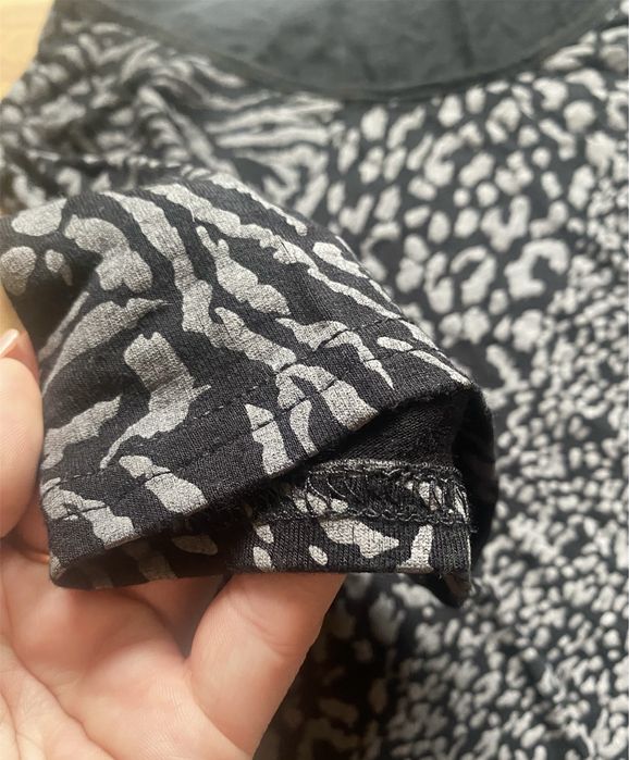 Bluzka we wzory krótki rękaw rozm 42 XL