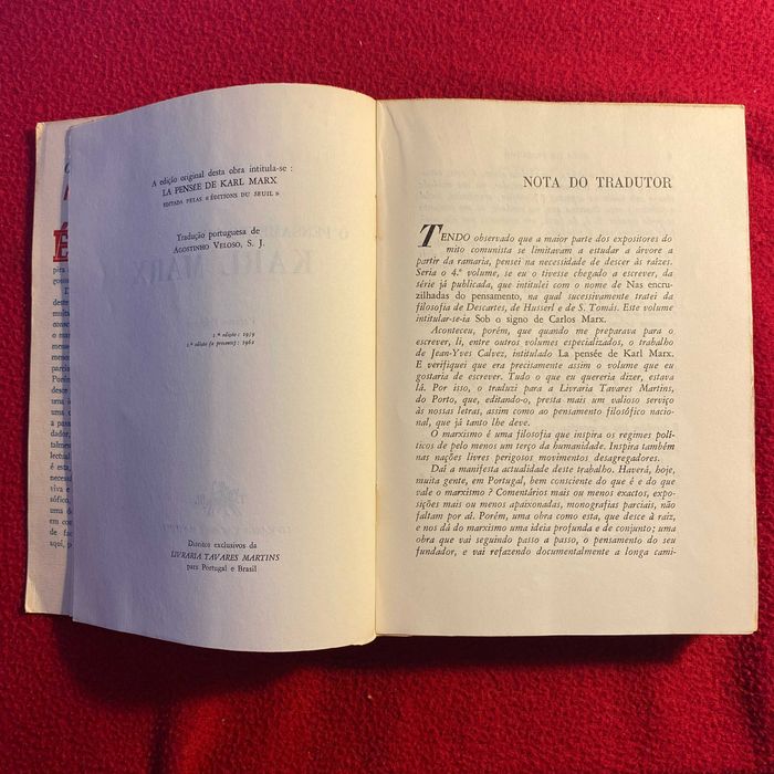 O pensamento de Karl Marx Autor: Jean-Yves Calvez