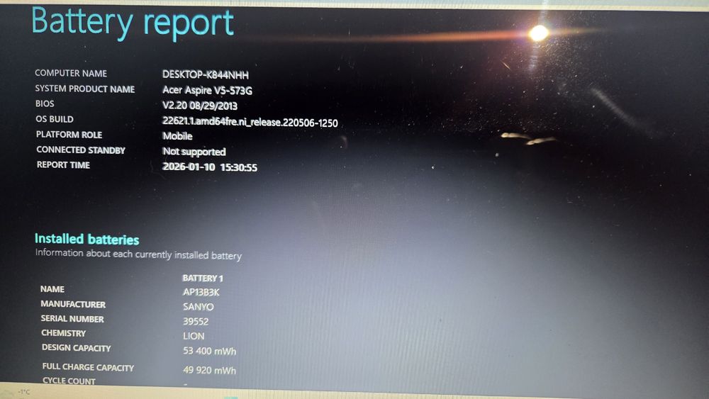Ноутбук  ACER  Aspire V5-573G
