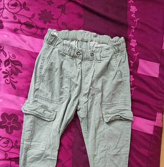 Miętowe bojówki Pepe Jeans S/M