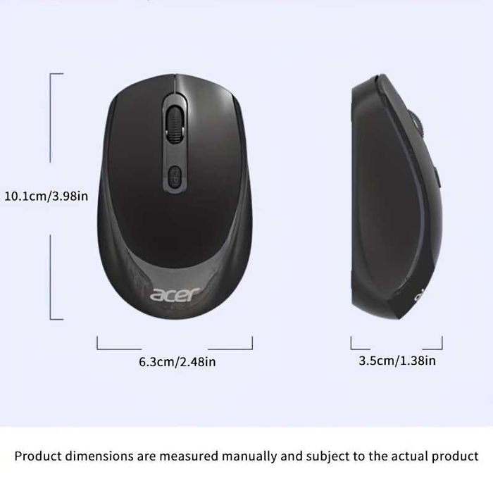 Ergonomiczna myszka bezprzewodowa ACER OMW142 BT + 2,4G