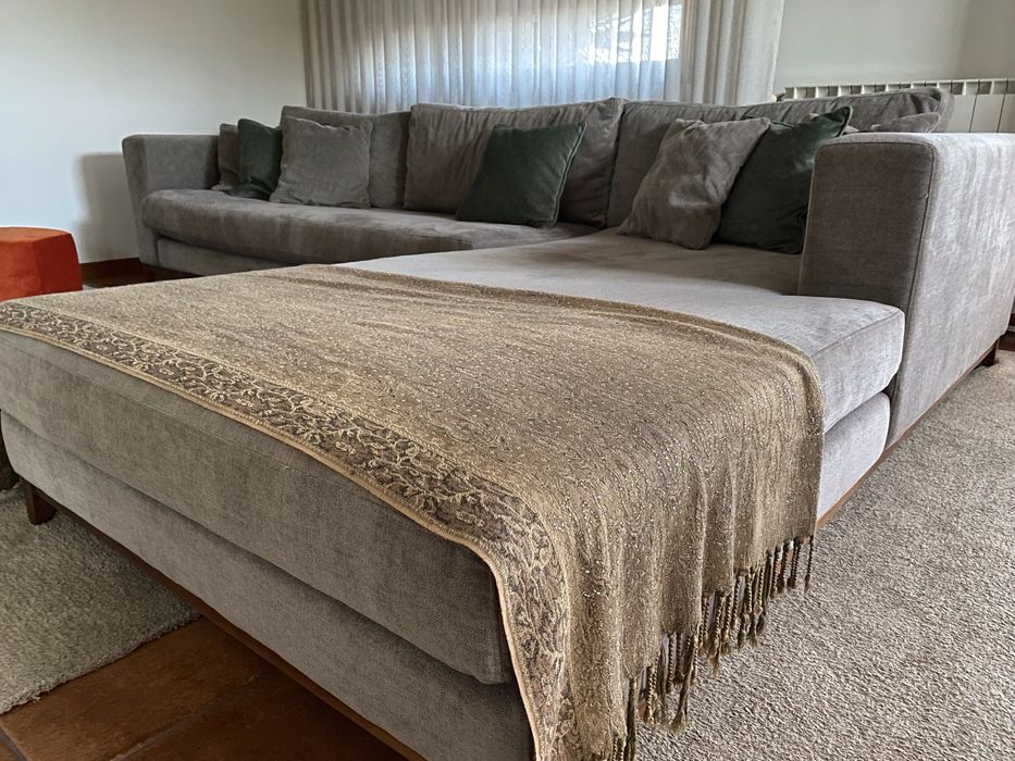 Sofa c/ chaise-long como novo