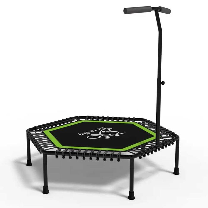 Батут кімнатний складний FitToSky 102 см, зелений,синій,червоний