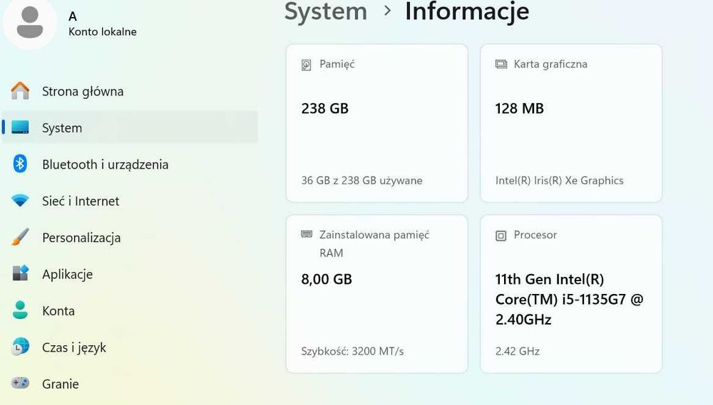 HP EliteBook 840 G8, i5-1135G7, 8GB DDR4, 256GB