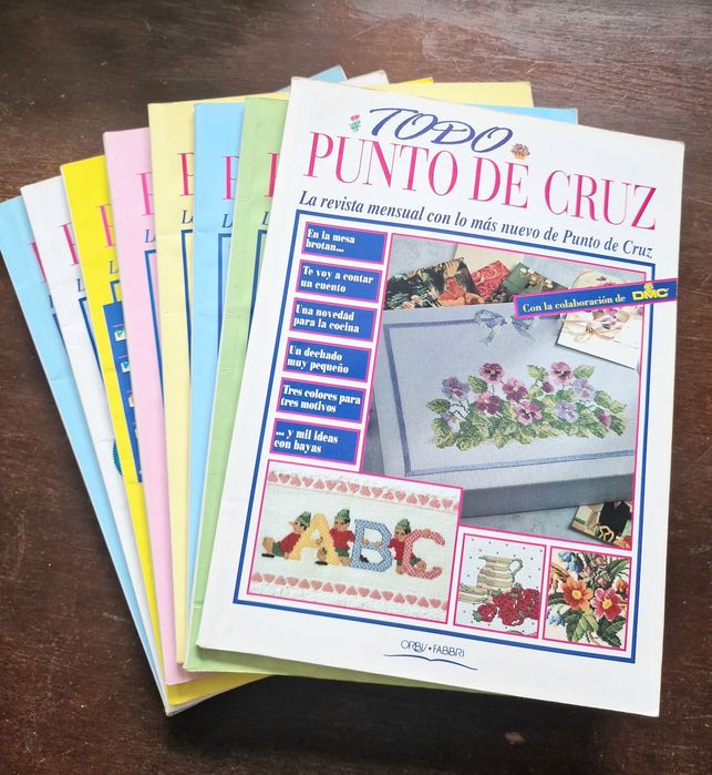 8 Revistas Todo Punto de Cruz em Espanhol