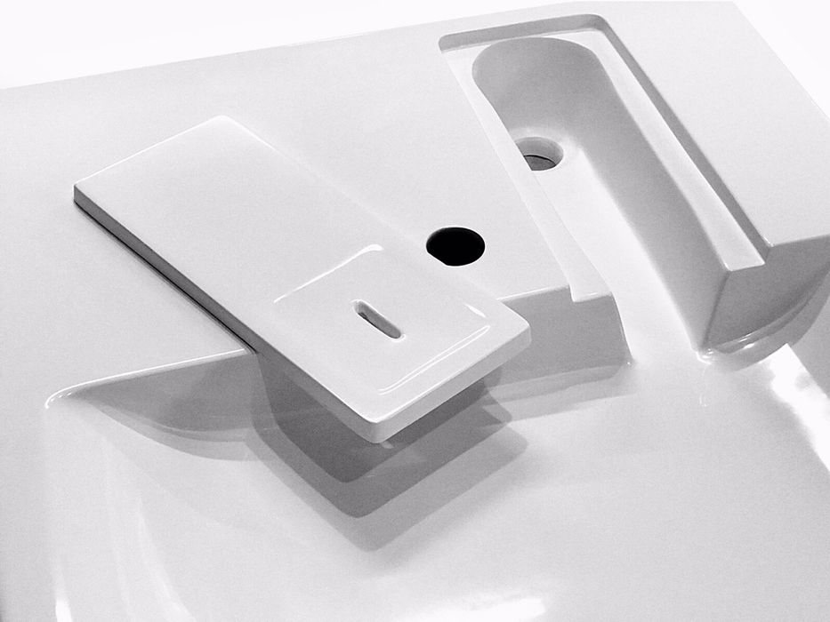 Раковина (умивальник) над пральною машиноб 60x70 +Кронштейни